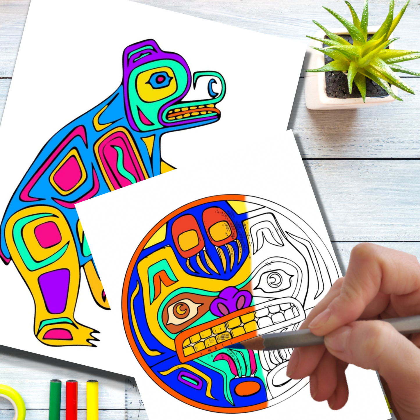 Printable & Digital Coloring Pages