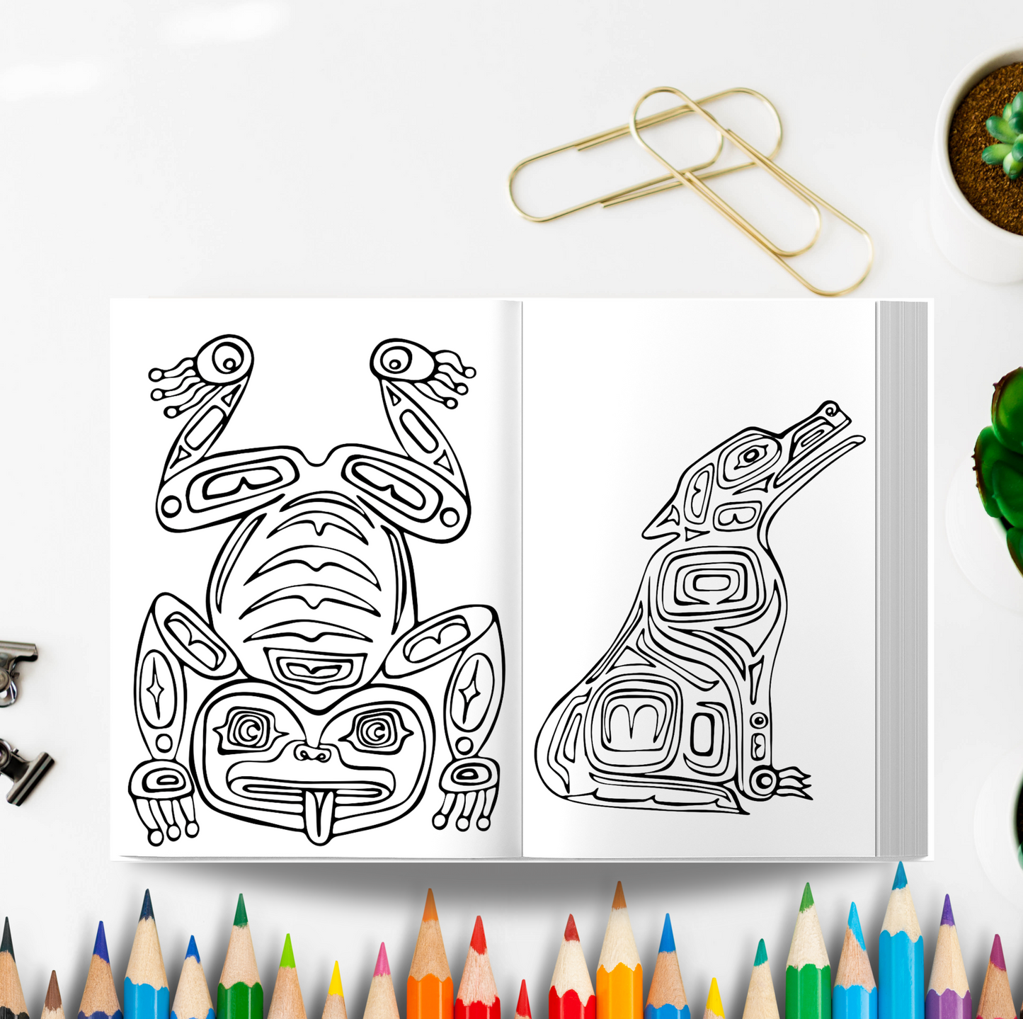 West Coast Spirit Animal Coloring Book